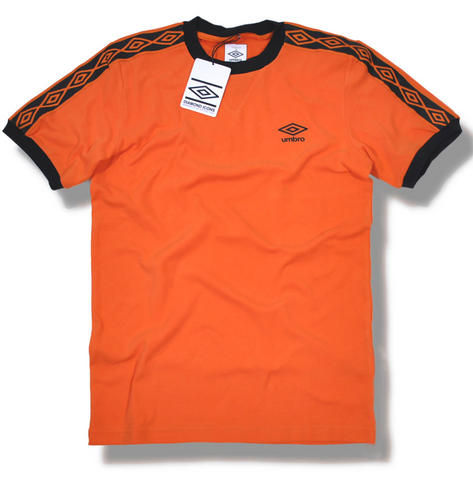 Umbro Classics Diamond Icons Ringer T Shirt Orange Preview